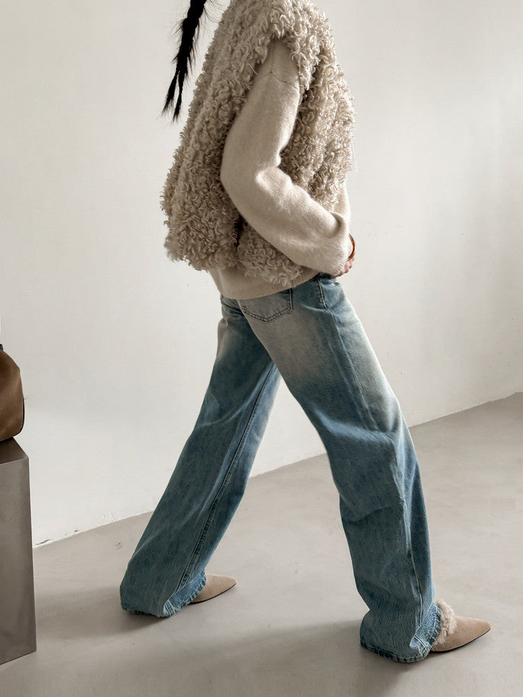 SuedeCloud Plush Heeled Flats