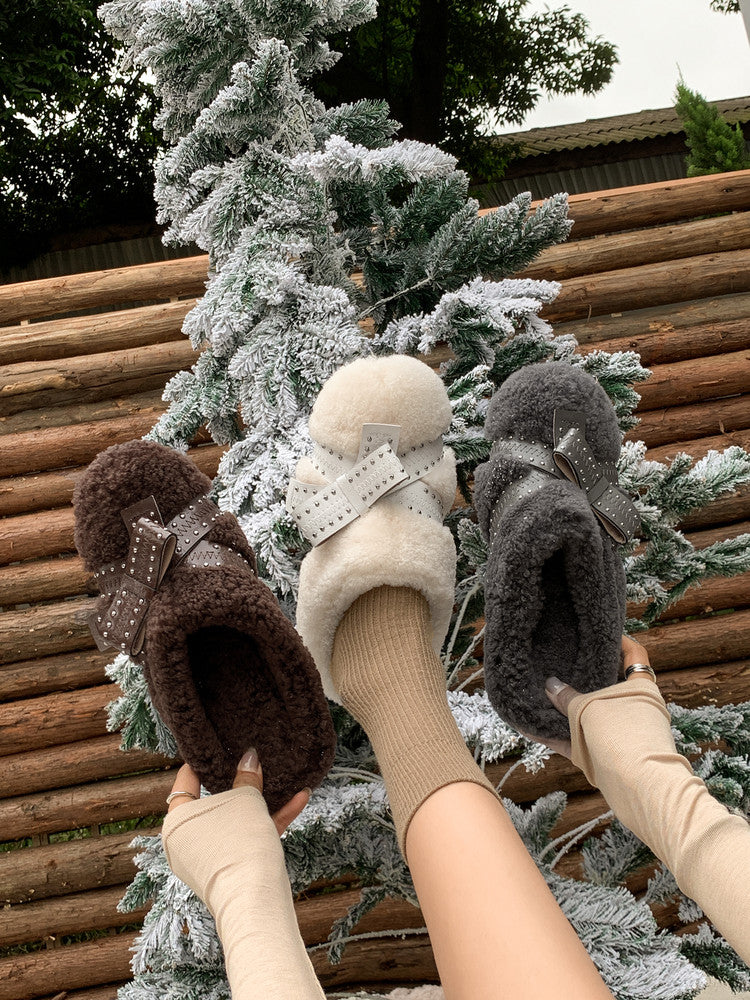 Pure shearling warmth