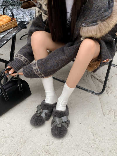 Pure shearling warmth