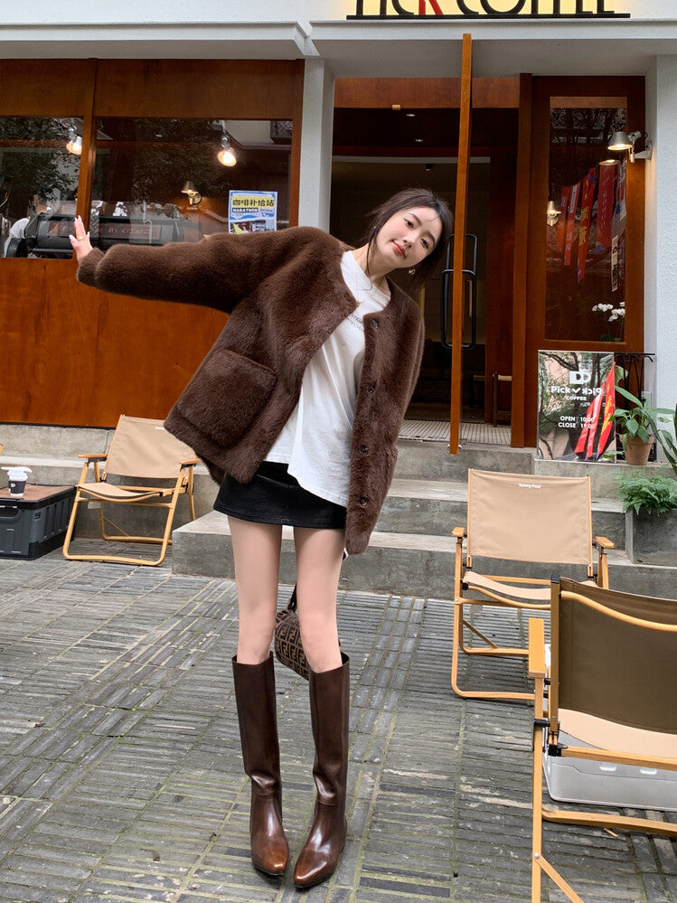 Handcrafted Cowhide Ankle Boots