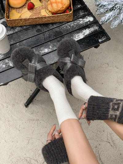 Pure shearling warmth