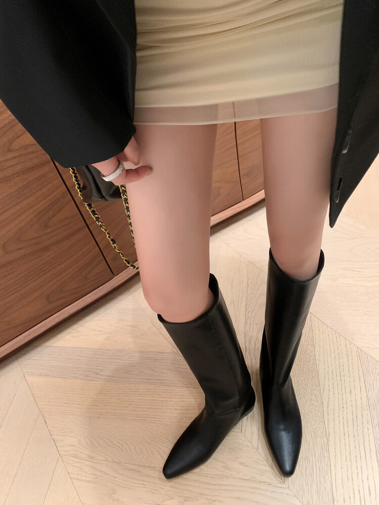 Handcrafted Cowhide Ankle Boots