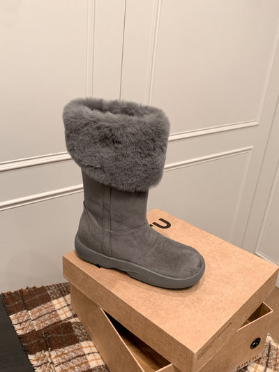 VelourRise Suede Velvet Flats