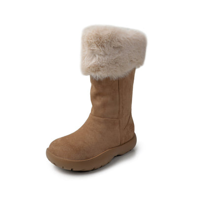 VelourRise Suede Velvet Flats