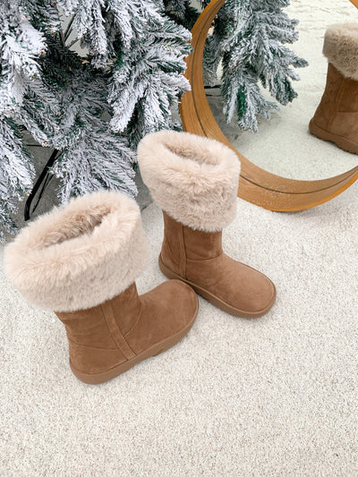 VelourRise Suede Velvet Flats