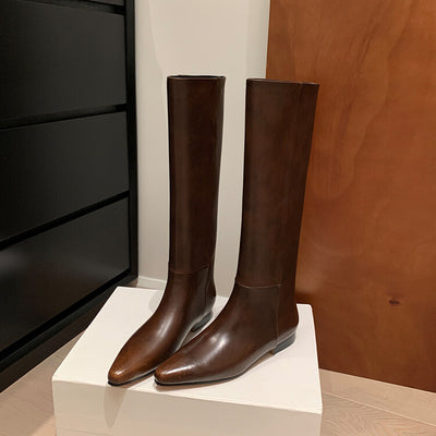 Handcrafted Cowhide Ankle Boots