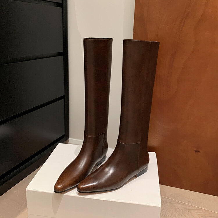 Handcrafted Cowhide Ankle Boots