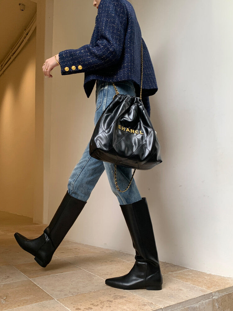 Handcrafted Cowhide Ankle Boots