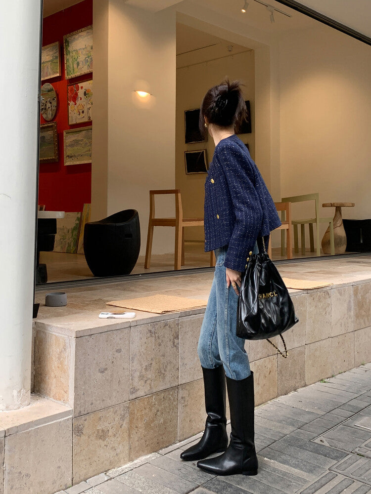 Handcrafted Cowhide Ankle Boots