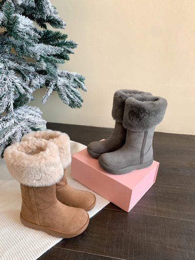 VelourRise Suede Velvet Flats