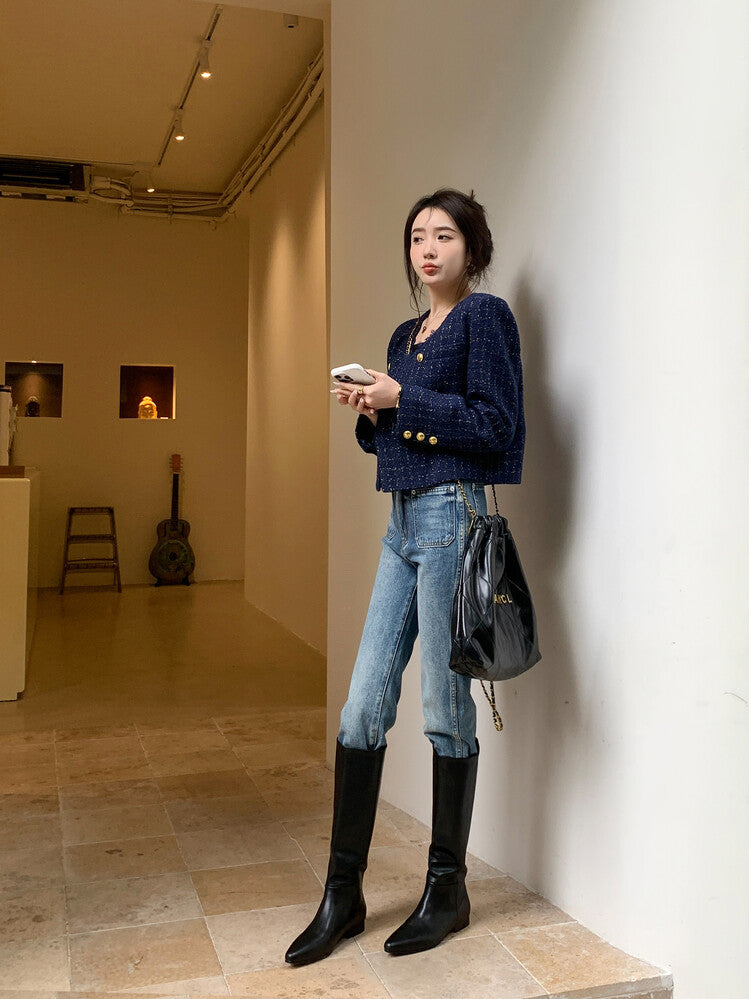 Handcrafted Cowhide Ankle Boots