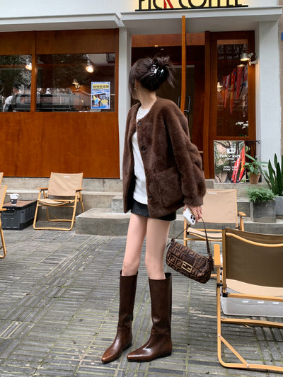 Handcrafted Cowhide Ankle Boots